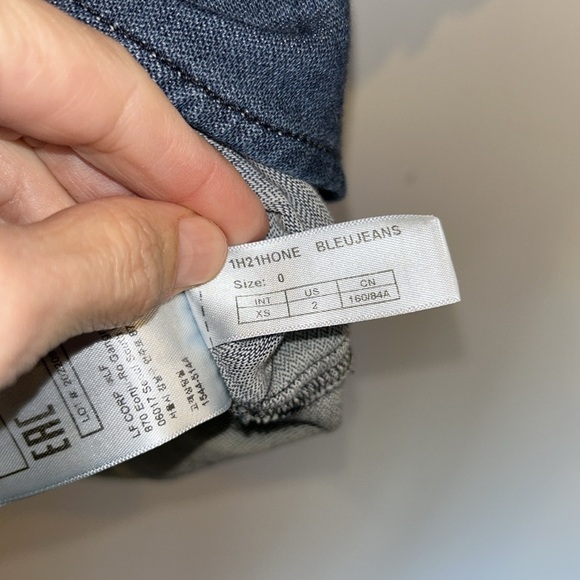 Ba&sh Honey Puff Short Sleeve Blue Denim Top - Picture 8 of 10